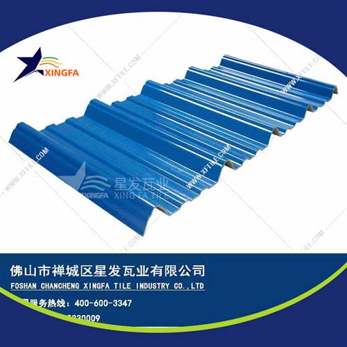 厚度3.0mm蓝色900型PVC塑胶瓦 洛阳工程钢结构厂房防腐隔热塑料瓦 pvc多层防腐瓦生产网上销售